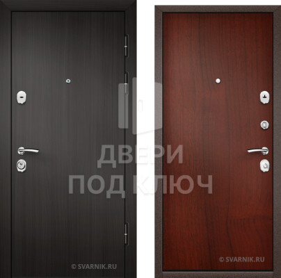 Дверь высокая 2 мм с панелью МДФ в квартиру ДПК-13383